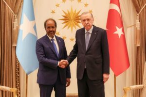 Photo: The two presidents met at the Turkish Presidency in Ankara.